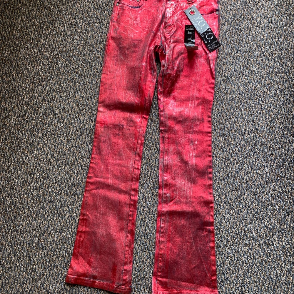 Red Y.O.Y.O. Pants, size 5/6